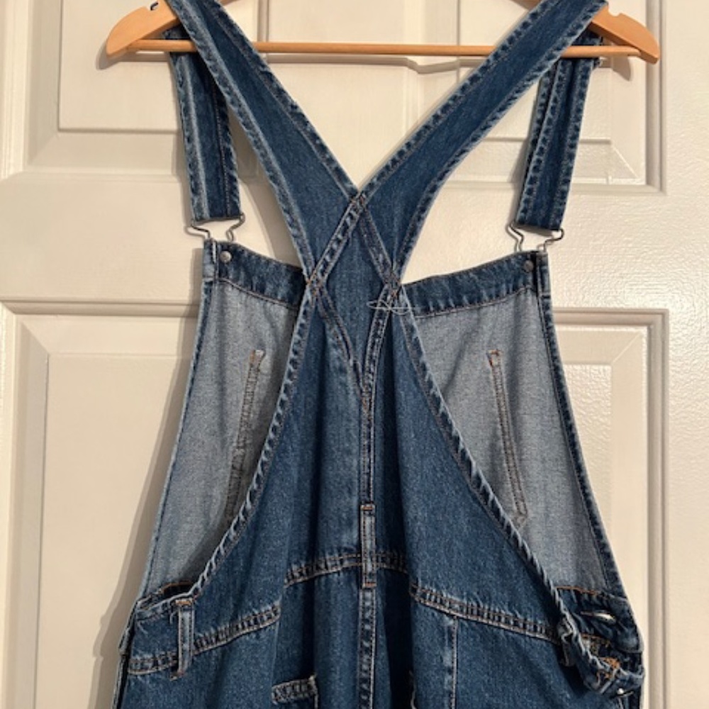 We The Free Blue Denim Ziggy Overalls Jumpsuit - Picture 7 of 10